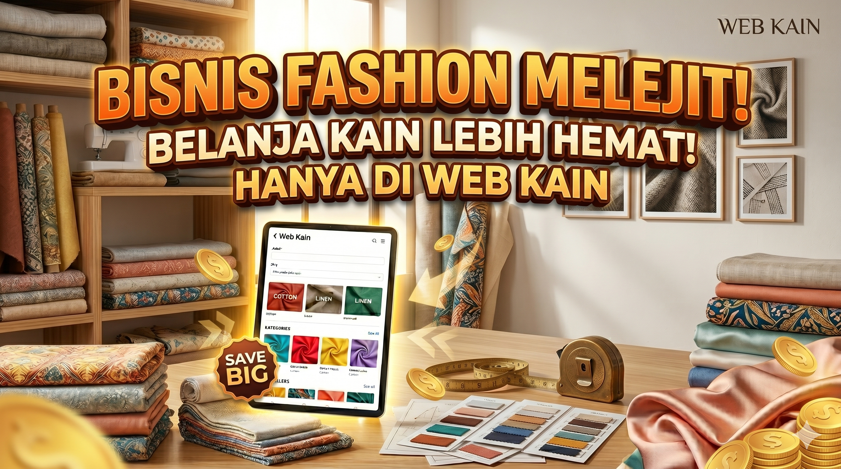 Mau Cetak Omzet Ratusan Juta? Ini Cara Cerdas Ribuan Brand Fashion Cari Bahan Tanpa Macet!